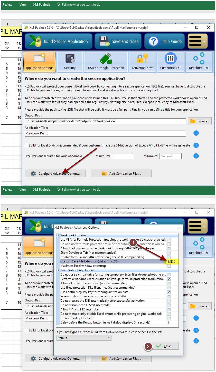 Compile workbook to EXE for Excel 32, 64 bit or Universal format - XLS ...